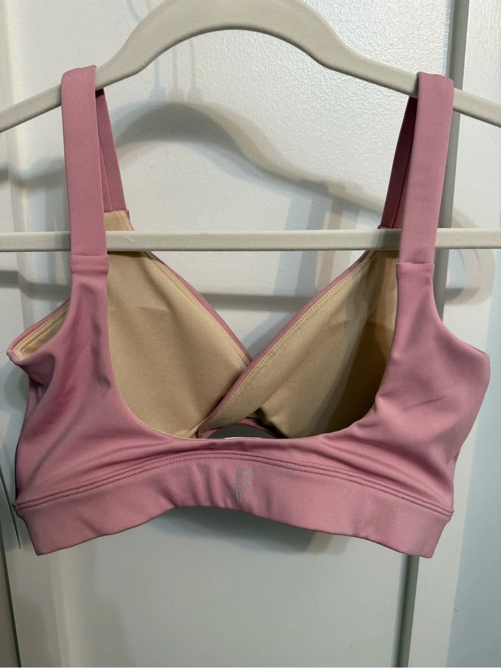 Bloch Ladies Vintage Pink Vivian Twist Front Crop Top Bra NWT Size Adult Small